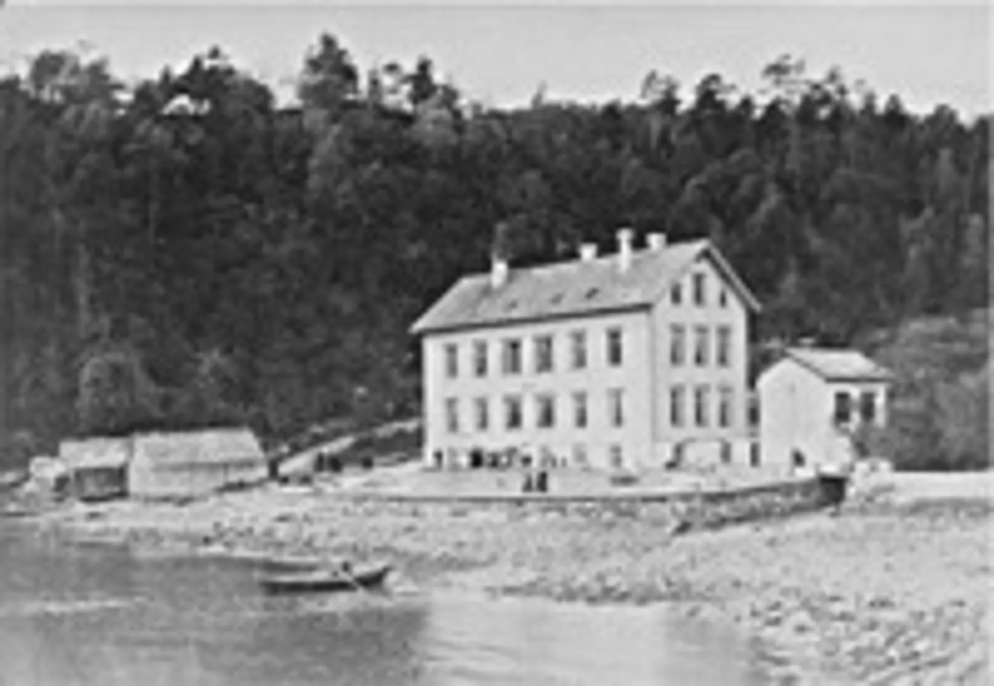 Eksteriør Kysthospitalet i Hagevik i 1893. Foto