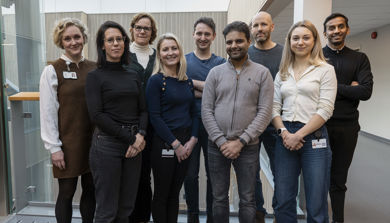 Gruppebilde av forskningsgruppen Bergen Cancer Imaging Research Group. Foto