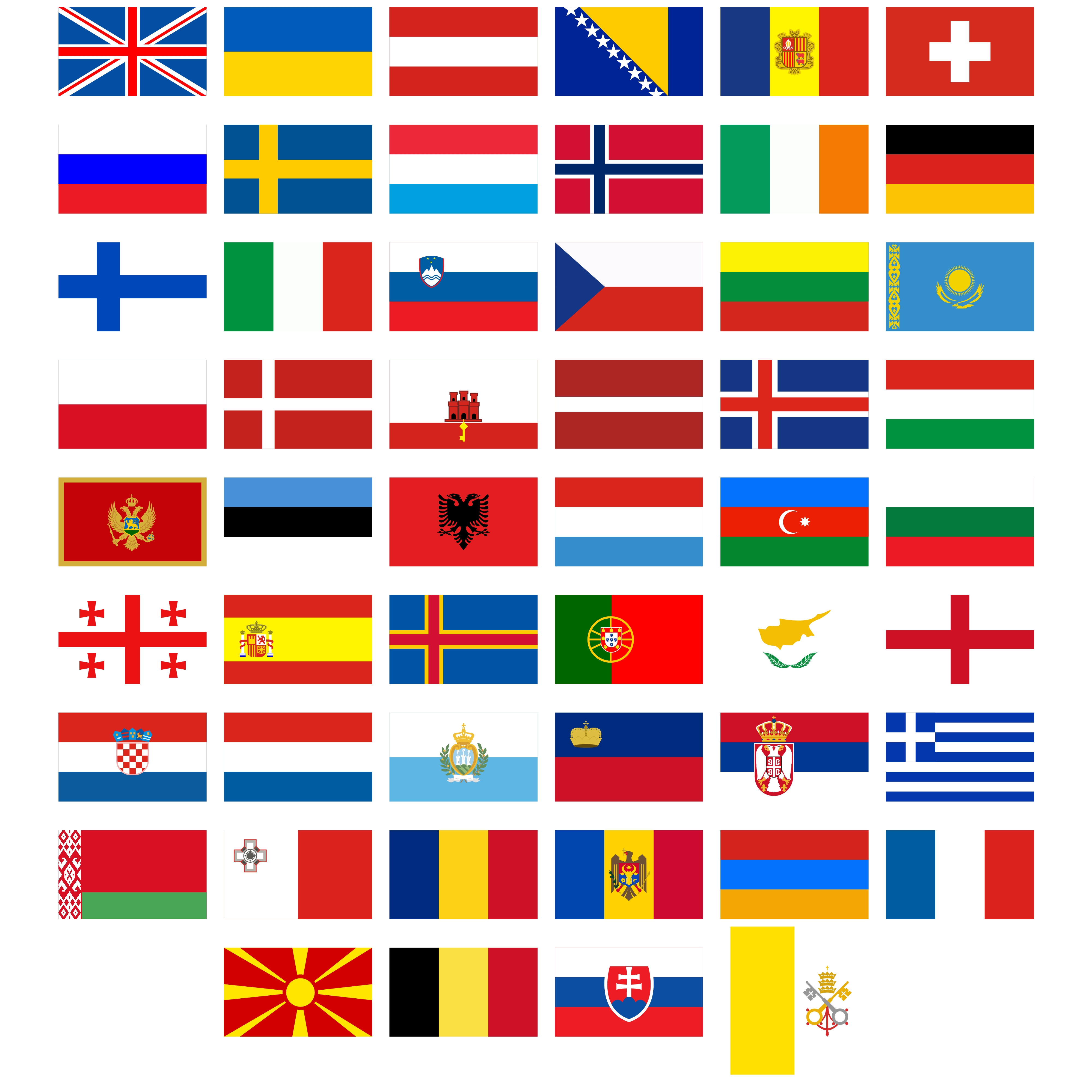 Collage with world flags.