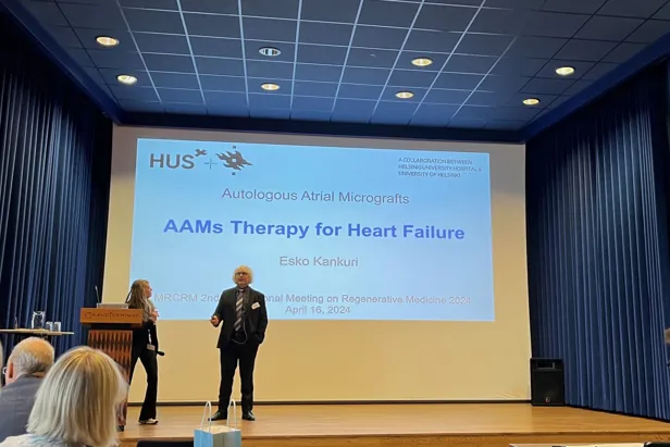 A person giving a presentation