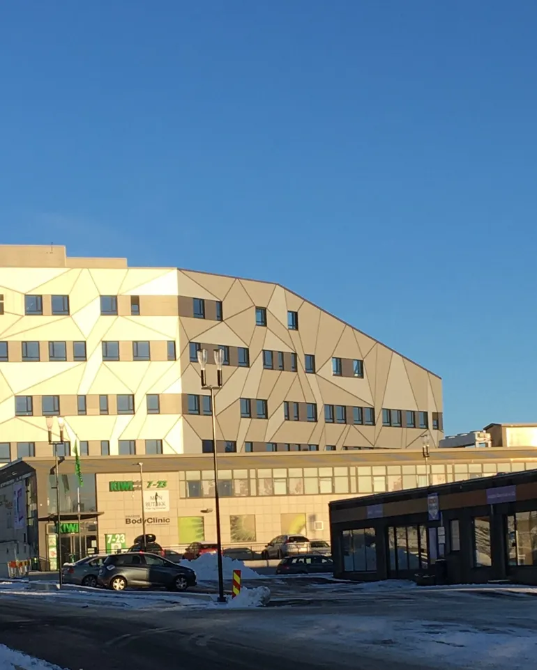 Eksteriør Region Nordhordland helsehus. Foto
