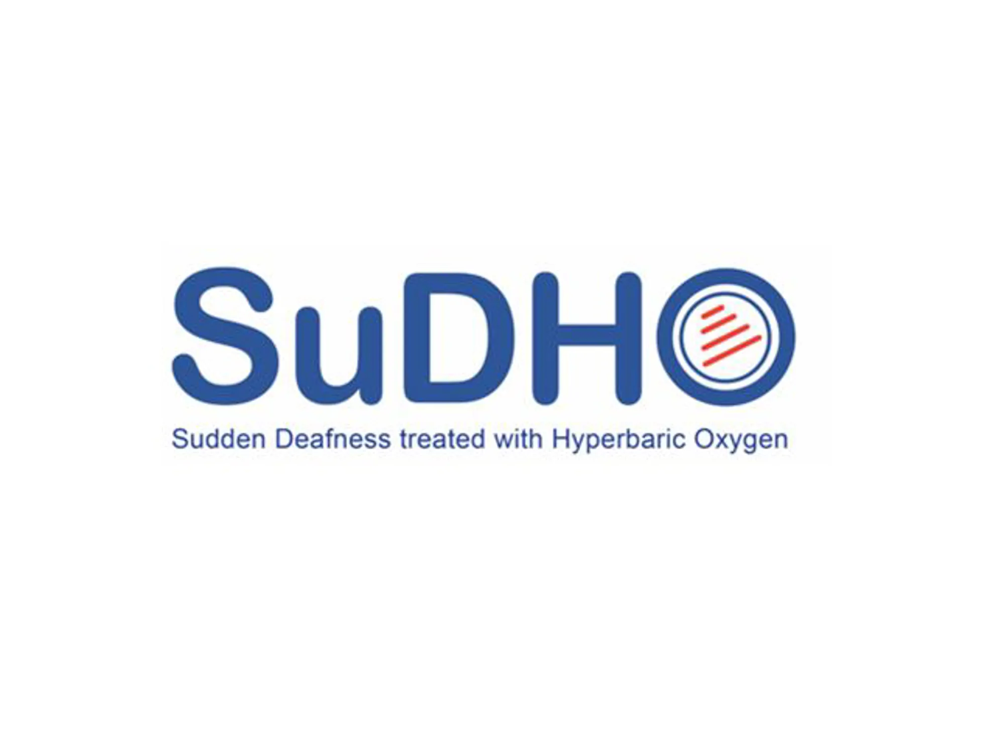 Logo SuDHO-studien: Sudden Deafness treated with Hyperbaric Oxygen. Akutt hørselstap behandlet med hyperbar oksygenbehandling.