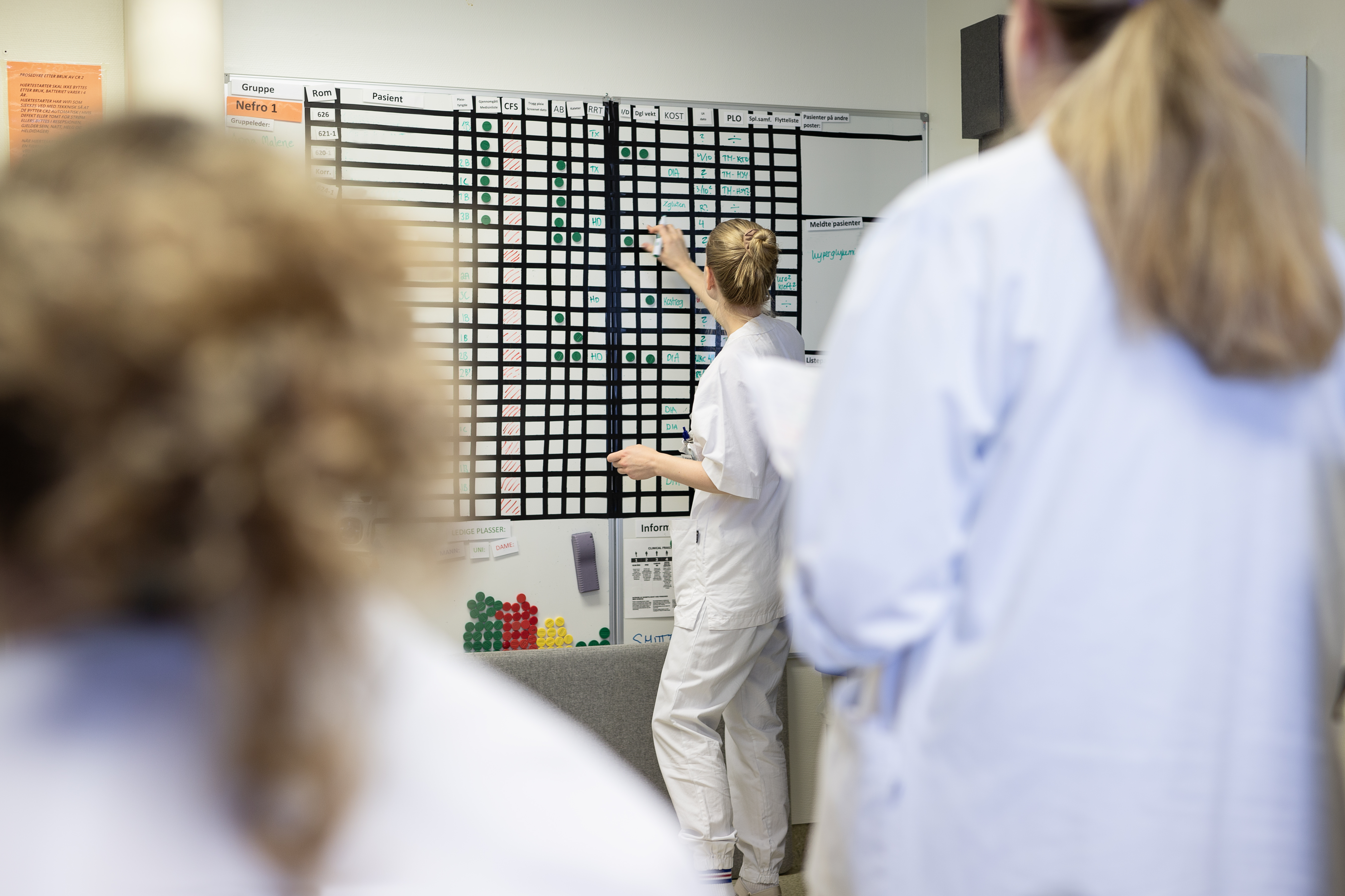 Tavlemøte for helsepersonell på medisin post 1 nord