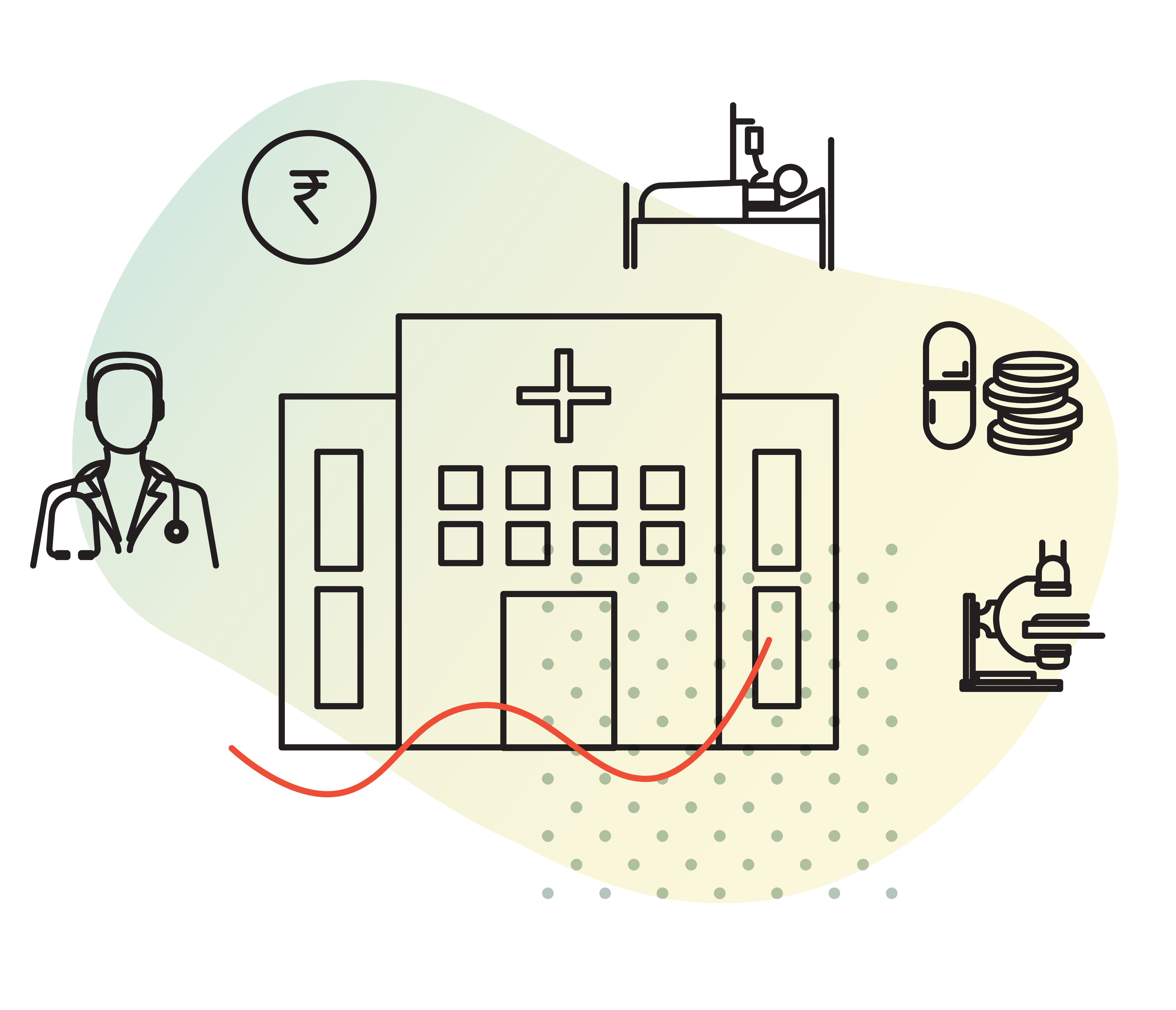 Et diagram over et hus