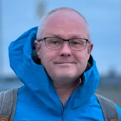 A person wearing glasses