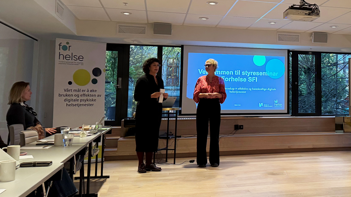 Senterleder Tine Nordgreen og koordinator Åsne Halskau