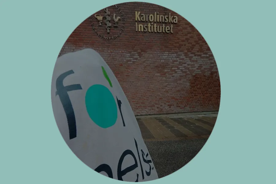 Et Forskningsopphold ved det Karolinska Institutetmed et skilt på