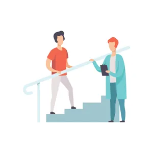 Noen få personer i en diskusjon